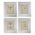 Set of 4 Jewelry and Architecture Watercolors in Lucite Frames For Sale