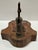 Metal Antique Horse Formed Tobacco Cutter With Wooden Handle and Base For Sale - Image 7 of 9