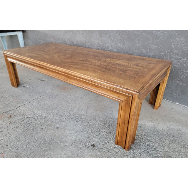 1970s Coffee Table by Lane Furniture Exotic Book-Matched Wood Grain Mid-Century Modern For Sale - Image 5 of 14