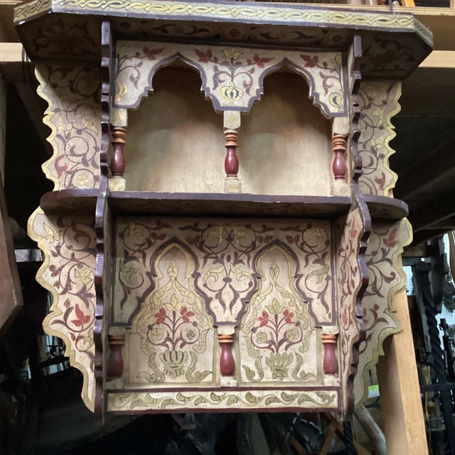 Mid 20th Century Moroccan Spice Shelf in Cream For Sale - Image 10 of 10