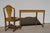 Sheraton-Style Zebrawood and Burl Serpentine Edge Console Table With Matching Zebra Side Chair For Sale - Image 9 of 13