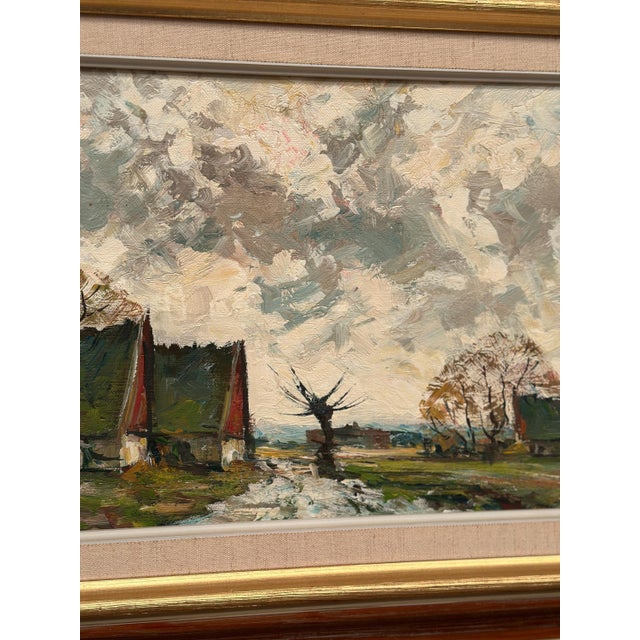 Holmult, Countryside, 1950s, Oil Painting on Canvas, Framed For Sale - Image 12 of 18