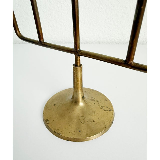 1960s Swedish Brass Candle Holder For Sale In Sacramento - Image 6 of 8