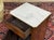 19th Century Walnut Bedside Table with White Marble Top For Sale - Image 9 of 12