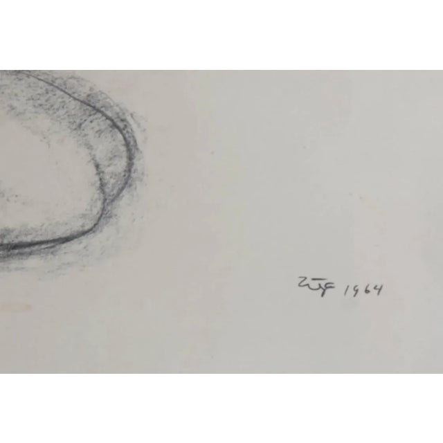 Artist: Francisco Zuniga, Costa Rican / Mexican (1912 - 1998) Title: Seated Pair Year: 1964 Medium: Pastel on Paper,...