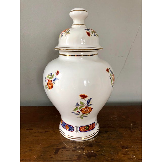 Vintage Italian Floral Ginger Jar Chairish