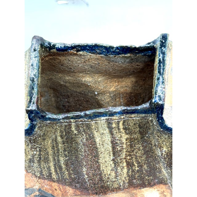 Ceramic Sculptural Vase in Mixed Clay from Jacques Laroussinie, 2000s For Sale - Image 7 of 8