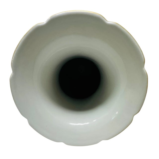 Vintage Famille Rose Porcelain Vase With Koi Fish, Birds, and Flowers For Sale - Image 14 of 15