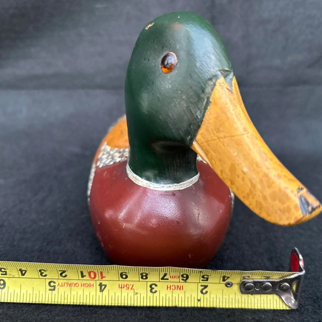 Wood Vintage 1960s Wood Duck Decoy For Sale - Image 7 of 9