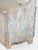 A charming 19th-centry country pine settle bench with old, naturally worn blue surface paint. The bench features and open...
