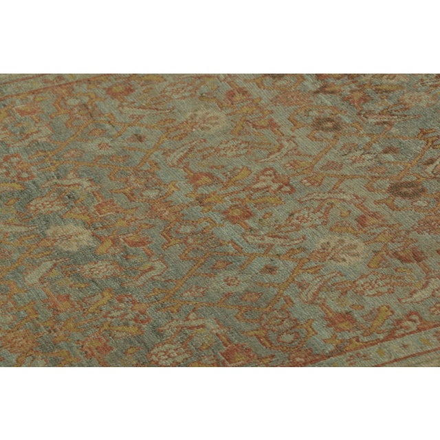 1920s Antique Distressed Bidjar Runner With Floral Geometric Pattern - Rug & Kilim For Sale - Image 5 of 7