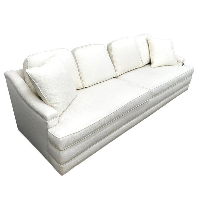 Mid Century Modern White Sofa Chairish