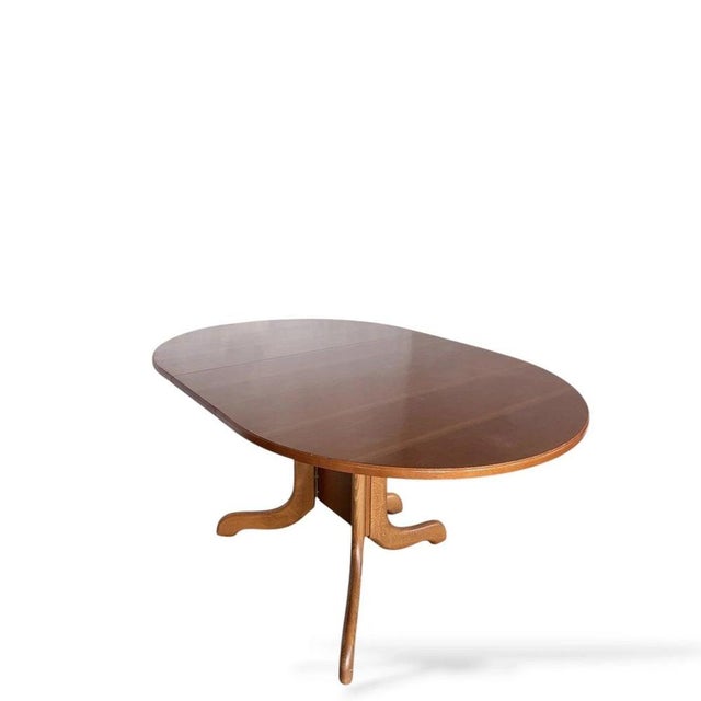 Brown Teak Drop-Leaf Dining Table from Morris of Glasgow For Sale - Image 8 of 10