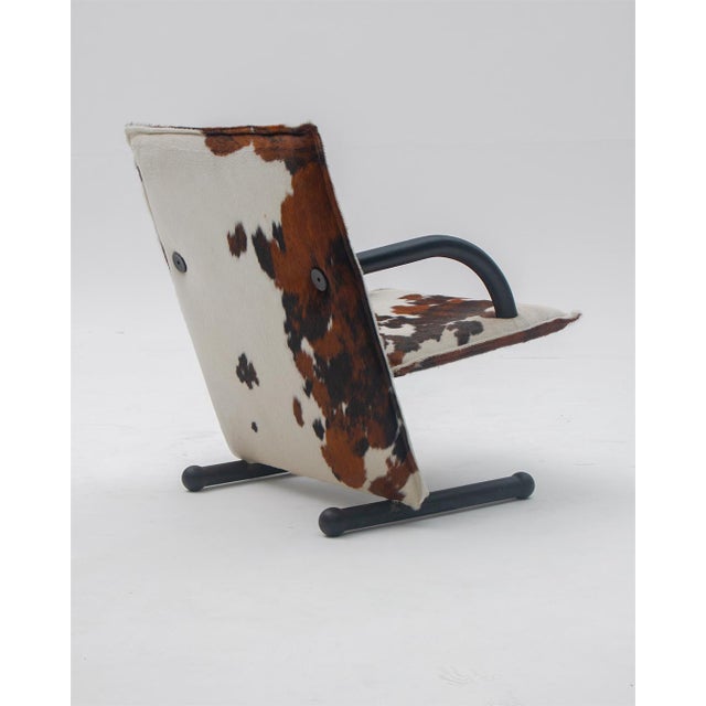 T-Line Armchair in Cowhide by Burkhard Vogtherr for Arflex, 1980s For Sale - Image 6 of 9