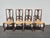 1970s Set of Eight Vintage French Country Rush Seat Dining Chairs For Sale - Image 5 of 16