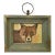 Contemporary Original Stephen Heigh Small “Fox Study” Portrait Painting Vintage Frame For Sale