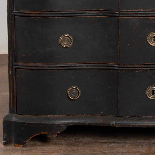 Late 18th Century Black Oak Secretary Bureau From Denmark For Sale - Image 14 of 16