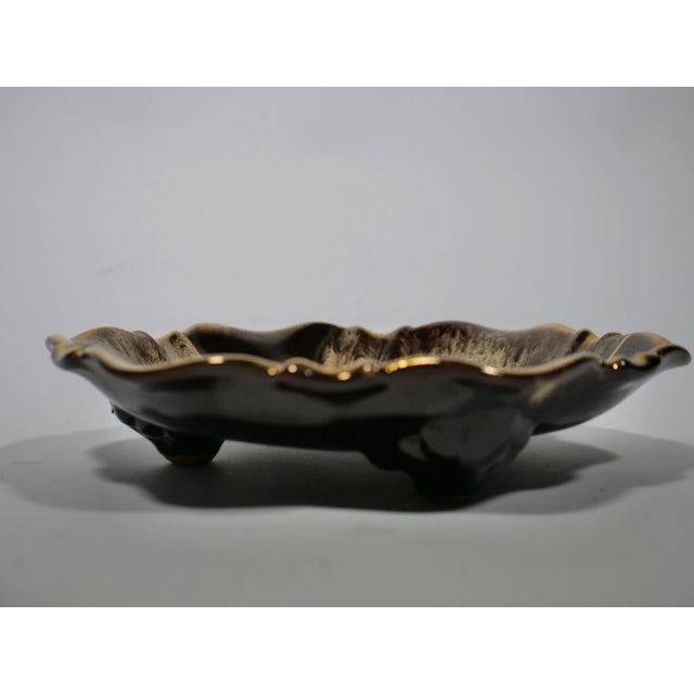 Mid-Century Modern Mid-Century Bowl with Gold Rim from Jasba Keramik, 1960s For Sale - Image 3 of 7