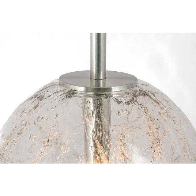Large Murano Ball Pendant Light attributed to Doria, Germany, 1970s For Sale - Image 11 of 13
