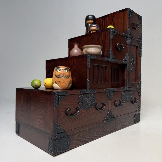 Mid-Century Modern Vintage Japanese Kaidan-Dansu Step Chest, 1970s For Sale - Image 3 of 18