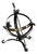 Outdoor Sundial in Wrought Iron with Brass Plate For Sale