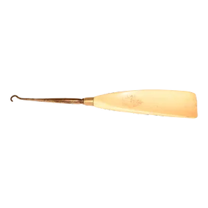 19th Century Bone Shoe Horn With Button Hook