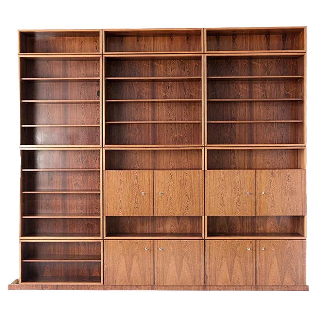 German Rosewood Wall Unit from Perfecta, 1960s For Sale