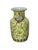 Vintage United Wilson Juwc Chinoiserie Famille Jaune Porcelain Vase With Pomegranate Handles For Sale - Image 4 of 8