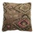Vintage Bohemian Tribal Turkish Rug Pillow - 1'8" x 1'8" For Sale