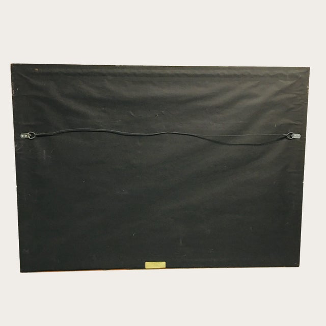 1980s Federal Style Giltwood Picture Frame For Sale - Image 4 of 5