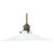 Metal Early 20th Century White Lacquered Metal Ceiling Lamp For Sale - Image 7 of 7