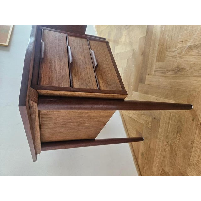 Mid-Century Teak Desk Table, Denmark, 1960s For Sale - Image 12 of 16