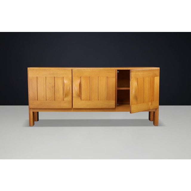 Sculptural Elm Sideboard from Maison Regain, France, 1960s For Sale - Image 17 of 18