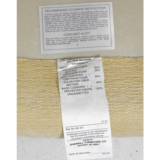 Pair Sherrill Finely Upholstered Lounge Chairs For Sale - Image 9 of 9