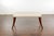 19th Century English Regency Bench with Saber Legs and Custom Linen Upholstery For Sale In Atlanta - Image 6 of 12