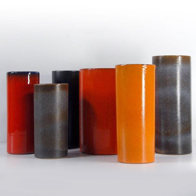 Vintage Tube Vases, 1970s, Set of 6 For Sale - Image 9 of 11