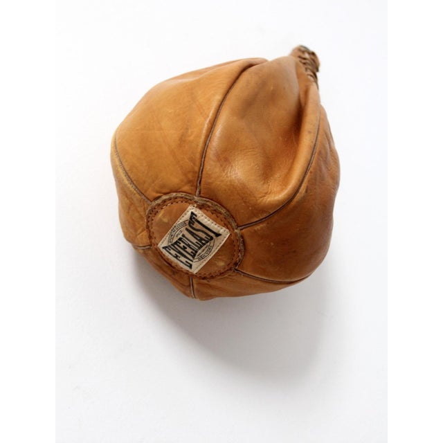 Mid-Century Everlasting Leather Boxing Speed Bag For Sale - Image 6 of 12