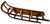 Outstanding Late 19th Century Antique American Hand Painted Steam Bent Oak Childs Snow Sled For Sale - Image 16 of 18