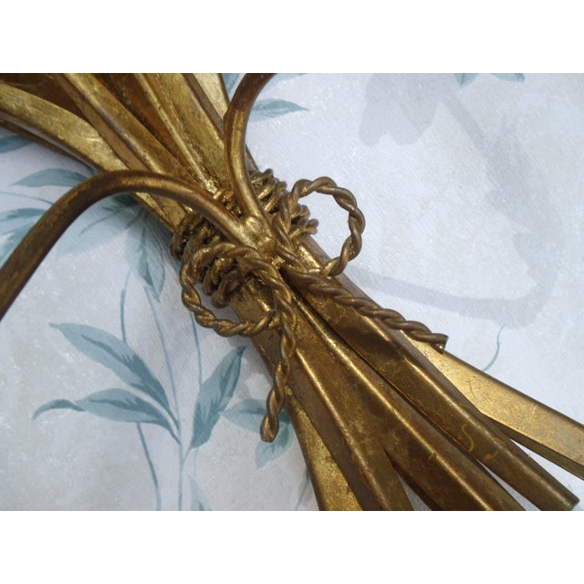 Vintage Gold-Plated Wall-Mounted Candleholders, 1970s, Set of 2 For Sale - Image 16 of 18