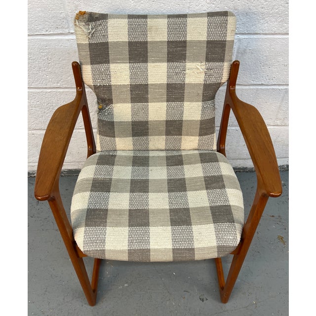Brown Mid 20th Century Set of Six Danish Mid-Century Modern Teak Sled Leg Dining Chairs by Art Furn For Sale - Image 8 of 17