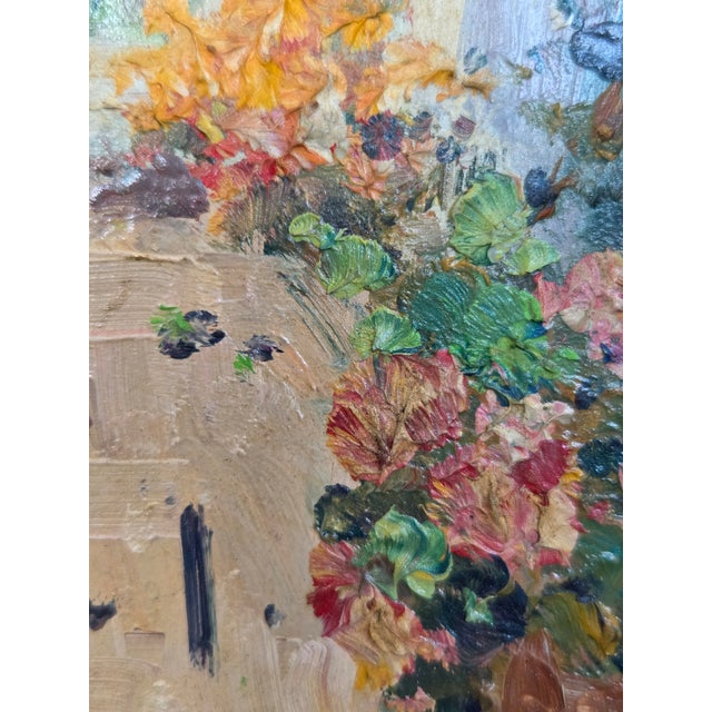 Late 20th Century Italian Mario Maresca Serra (b.1912-1991) Impasto Oil Painting on Board For Sale - Image 4 of 10