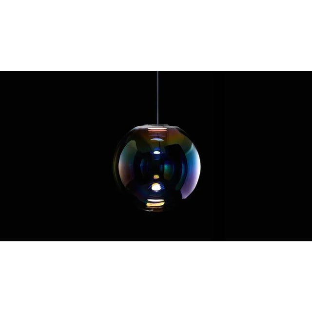 Gold-indigo iris globe "40" by sebastian scherer handmade dimensions: ø 40cm. Design: sebastian scherer material:...
