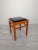 Vintage Orange Pouf in Black Faux Leather, 1950s For Sale - Image 4 of 12
