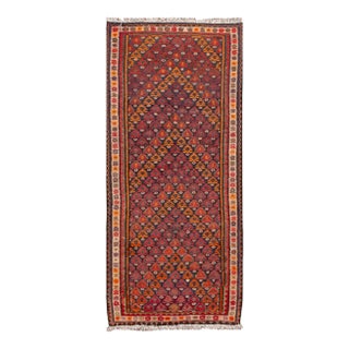 Mid-20th Century Vintage Kilim Rug 4' 5" X 10' For Sale