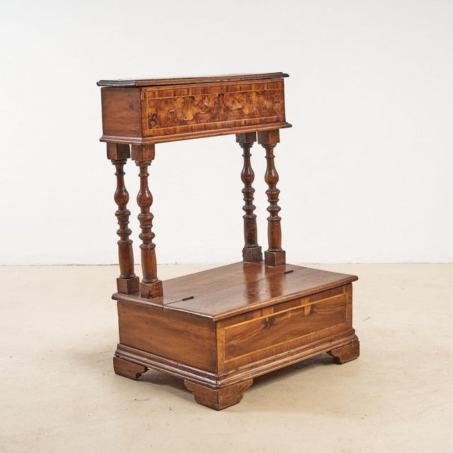 Brown Religious Kneeling-Seat in Wood For Sale - Image 8 of 8