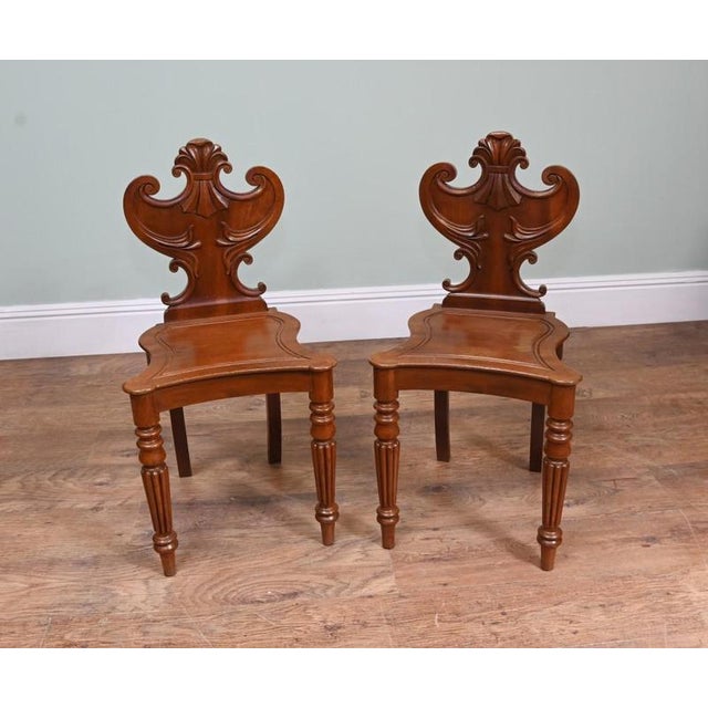 Set of Regency Hall Chairs in Mahogany, 1815 For Sale - Image 5 of 5