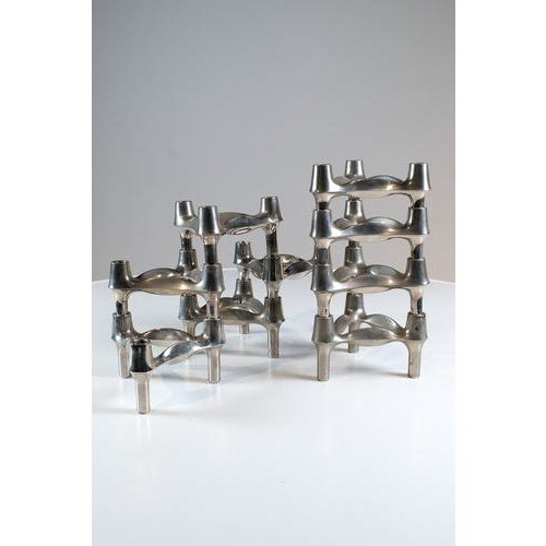 Set of 9 bmf candle holders. Designed in the 70’s but still a very popular item. These vintage candle holders are nog...