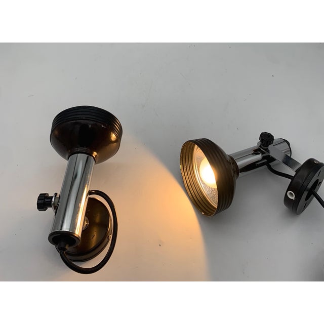 Wall Lamps attributed to Stilnovo, 1970, Set of 2 For Sale - Image 3 of 5
