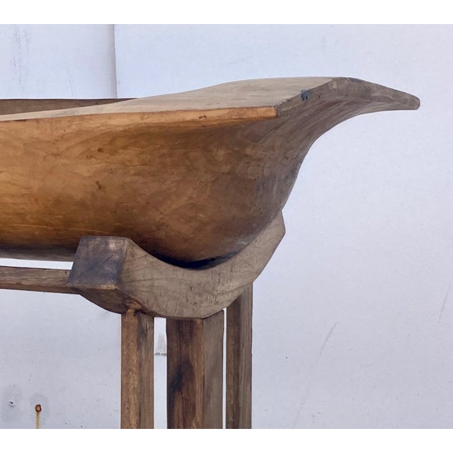 This is a beautiful trog. It has a lovely shape and a beautiful honey color. These large examples were used in multi-...