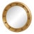 Federal Style Convex Glass Gold Finish Round Mirror For Sale